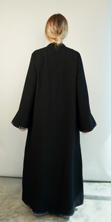 Mixed Gray oversized Abaya